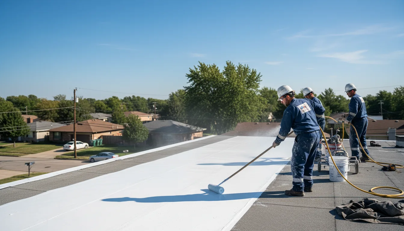 Commercial roof coating in Barronett, WI near me